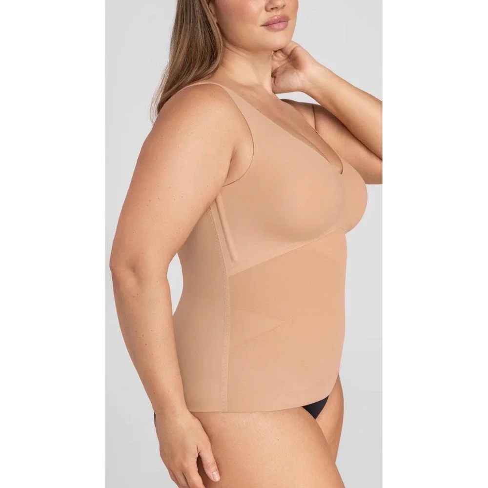 Honeylove liftwear tank sand 1XL compression slimming shaping lifting Support